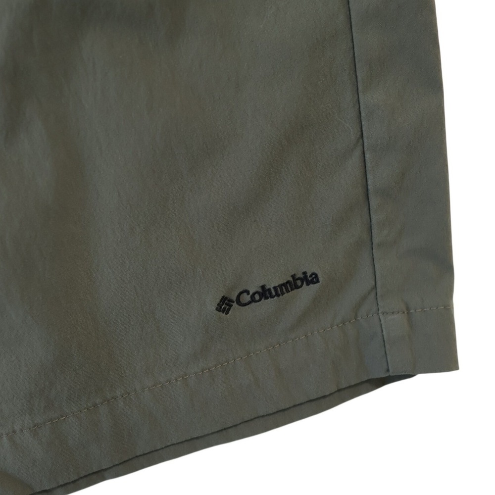 Columbia Mens Performance Hiking Shorts Olive Green Size 38 Flat Front Outdoor - Picture 3 of 8